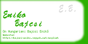 eniko bajcsi business card