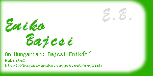 eniko bajcsi business card